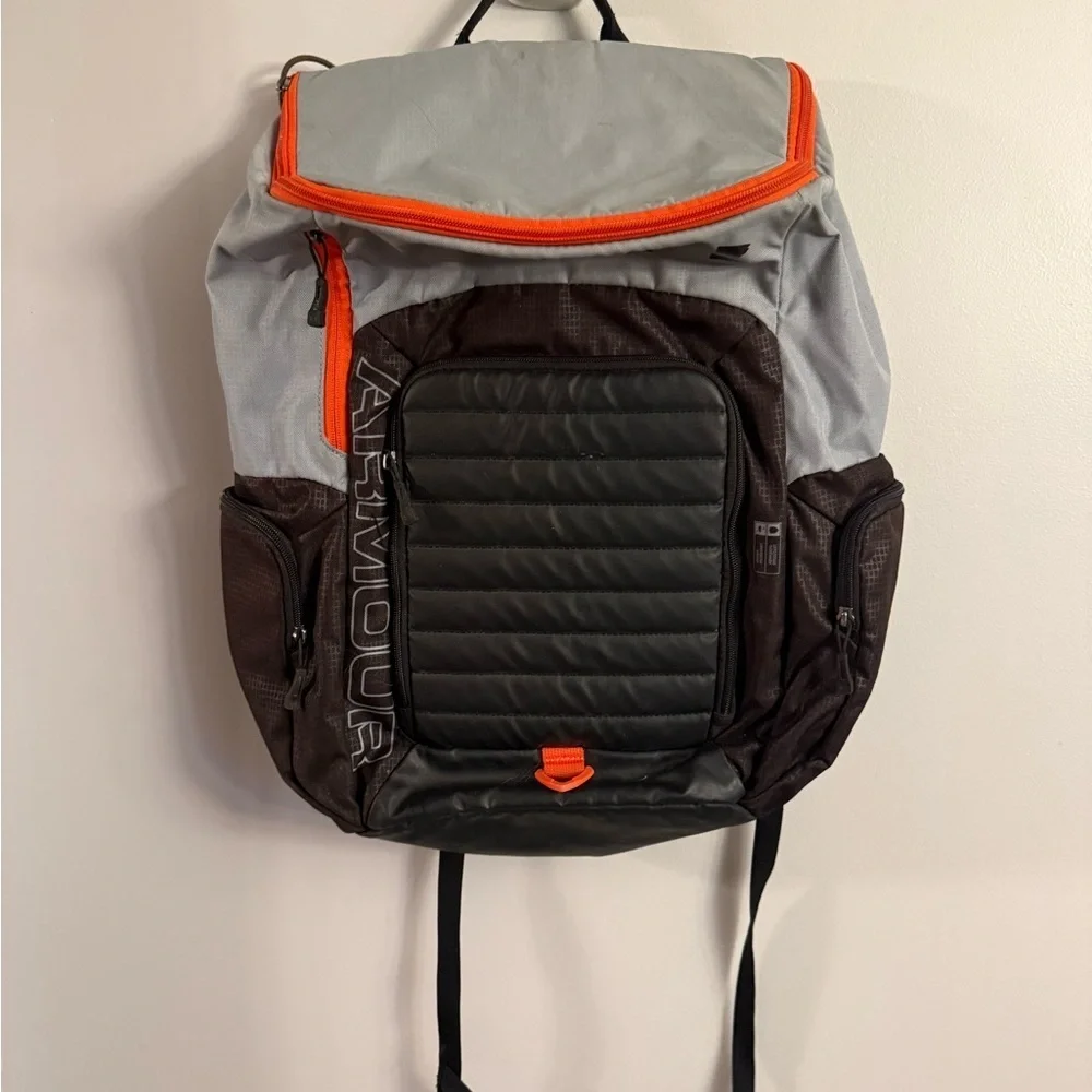 Under Armour Black and Orange Men's Backpack